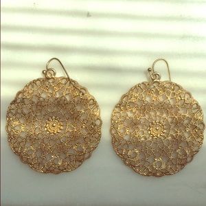 Gold earrings